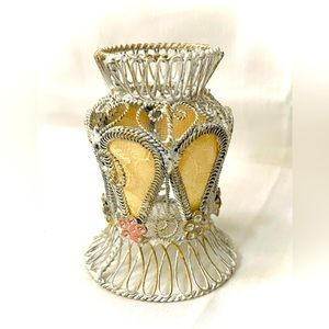 Vintage make up brush holder